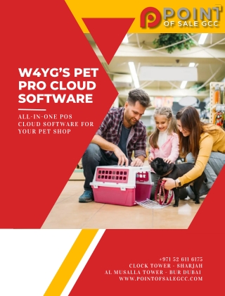 W4YG’s PET POS SOFTWARE by POINTOFSALEGCC – Your Pet Store’s Best Companion