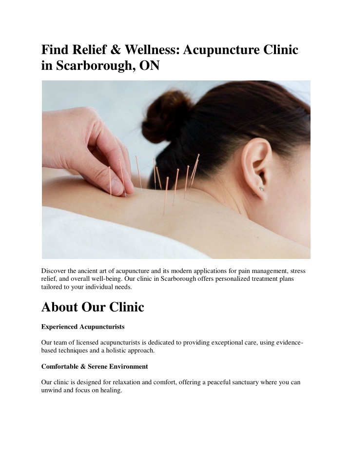 find relief wellness acupuncture clinic