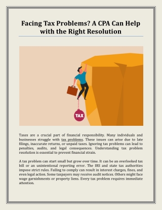 facing tax problems a cpa can help with the right