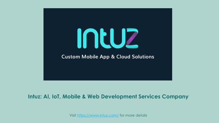 intuz ai iot mobile web development services