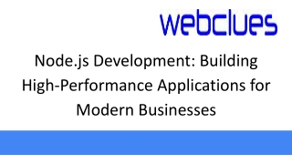 node js development building high performance