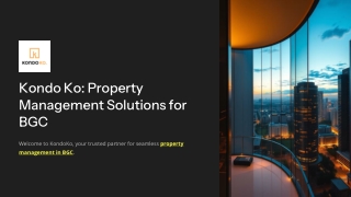 kondo ko property management solutions for bgc