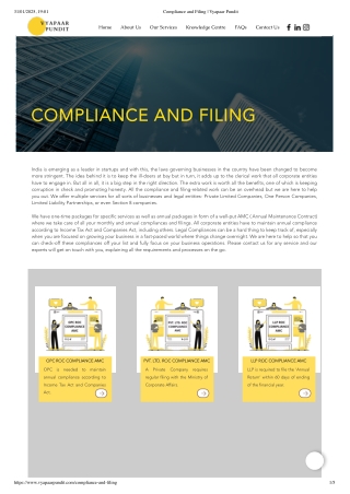 Simplify Your Business Journey with ROC Filing – Vyapaar Pundit