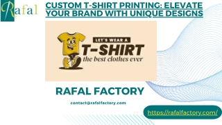 T shirt printing and manufacturing