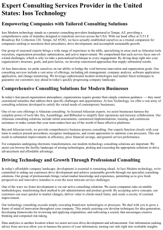 expert consulting services provider in the united