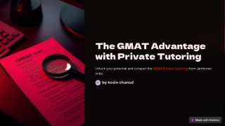 Maximizing Your GMAT Score with Private Tutoring