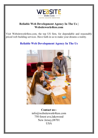 reliable web development agency