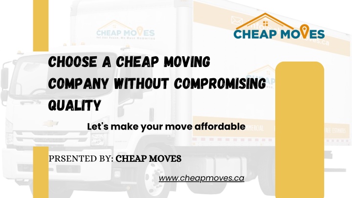 choose a cheap moving company without