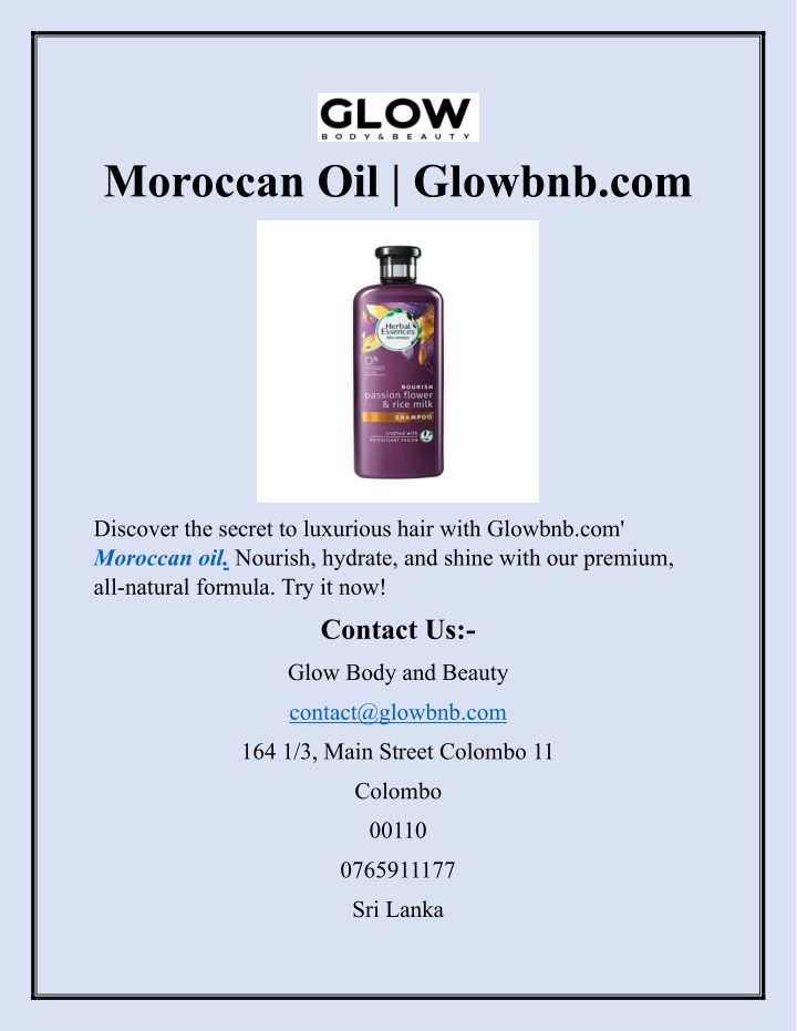 moroccan oil glowbnb com