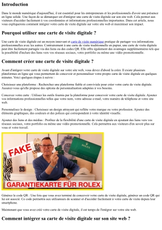 Comment intégrer sa carte de visite digitale sur son site web ?