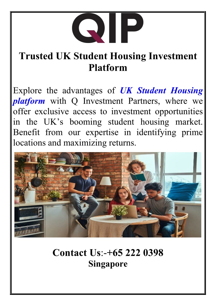 trusted uk student housing investment platform