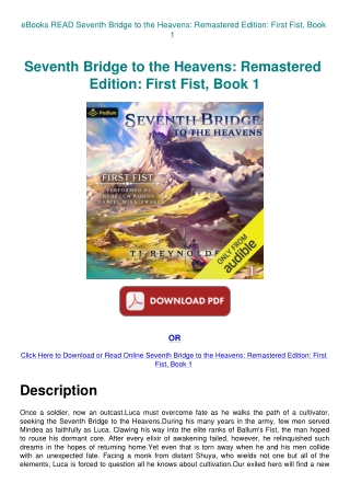 eBooks READ Seventh Bridge to the Heavens Remastered Edition First Fist  Book 1