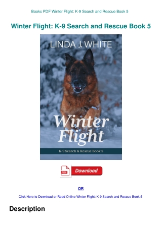 Books PDF Winter Flight K-9 Search and Rescue Book 5