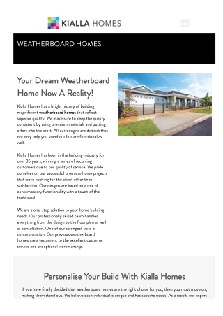 Weatherboard Homes