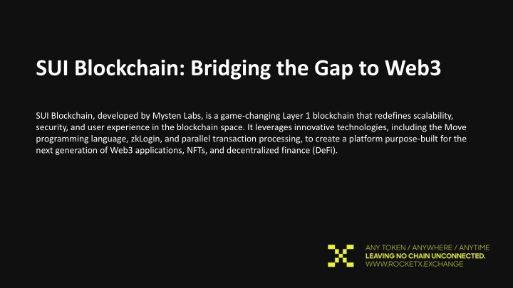 sui blockchain bridging the gap to web3