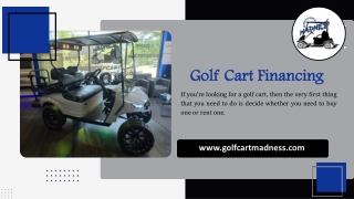 Golf Cart Financing