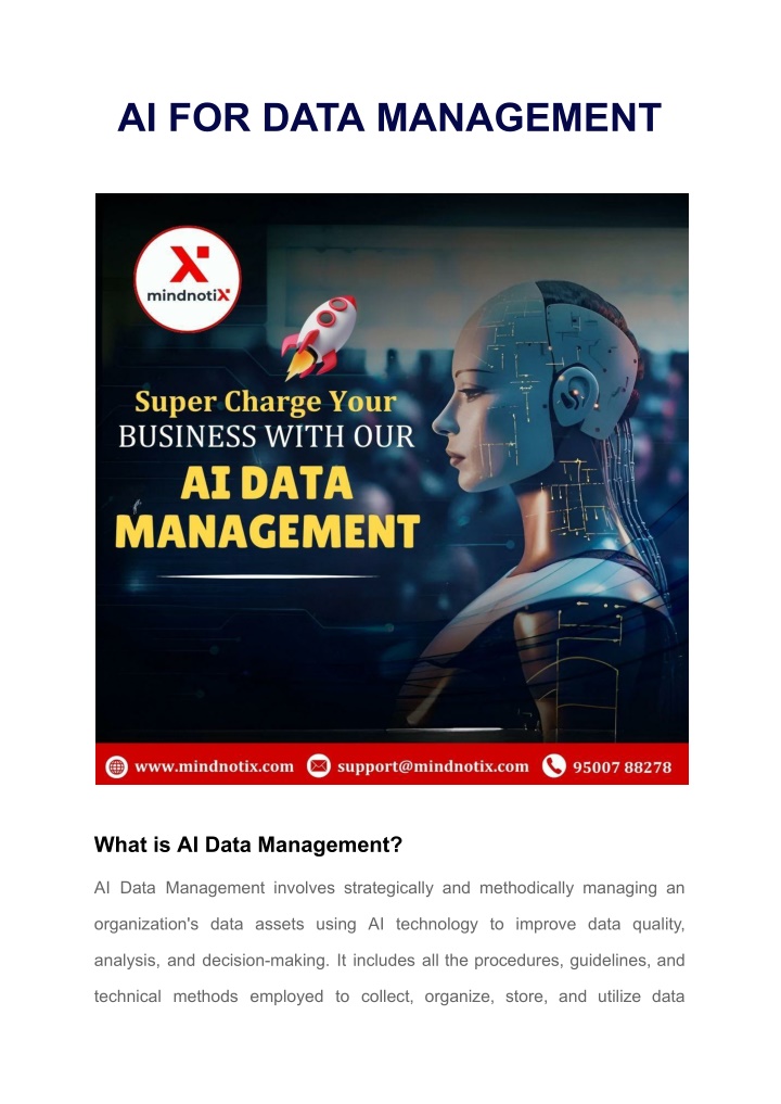 ai for data management