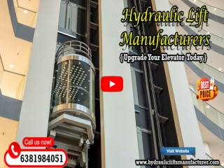 Hydraulic Lift Manufacturers Chennai