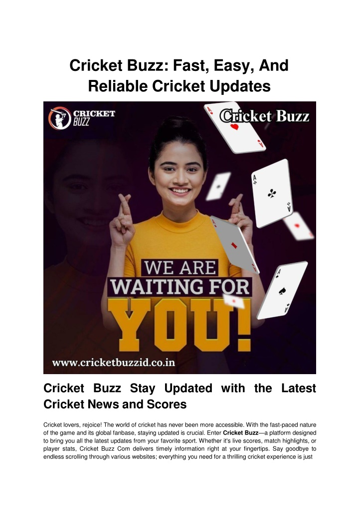 cricket buzz fast easy and reliable cricket updates