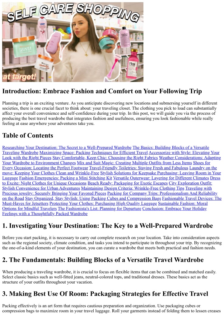 introduction embrace fashion and comfort on your