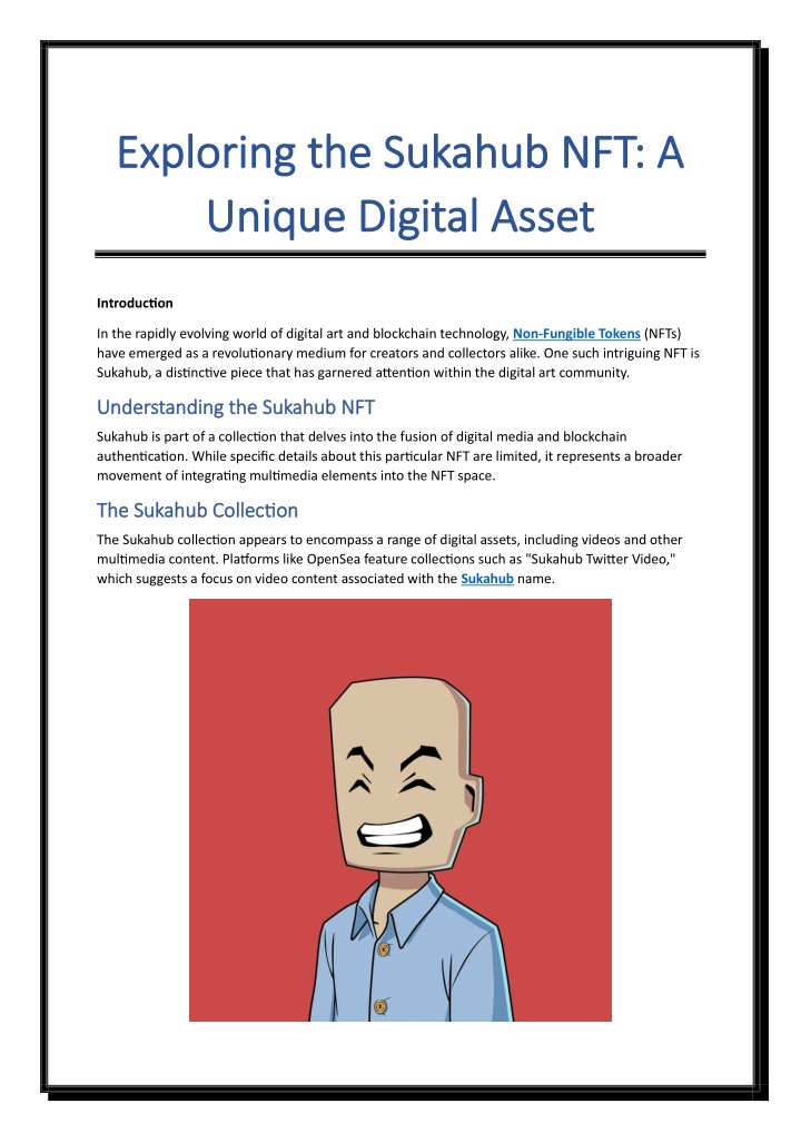 exploring the sukahub nft a exploring the sukahub