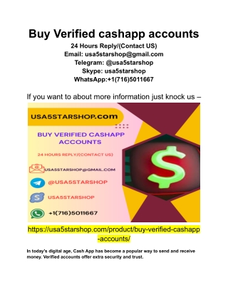 Buy Verified cashapp accounts