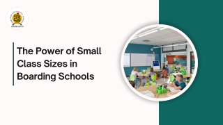 The Power of Small Class Sizes in Boarding Schools