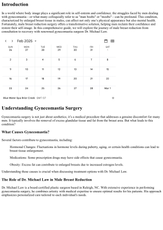 From Consultation to Recovery: The Journey of Male Breast Reduction with Michael