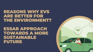 Reasons Why EVs are Better for the Environment