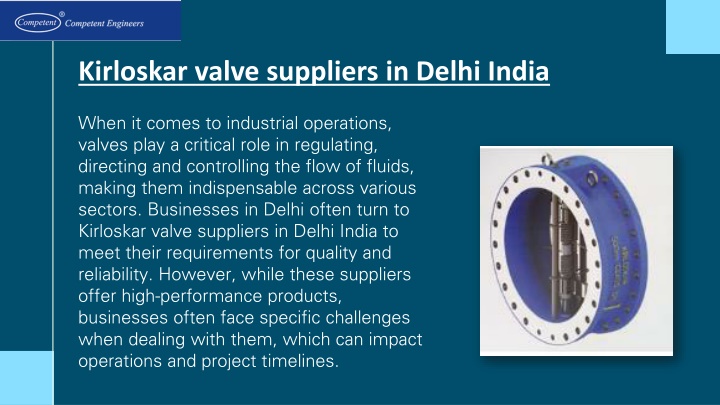 kirloskar valve suppliers in delhi india