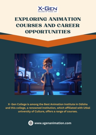 Exploring Animation Courses and Career Opportunities