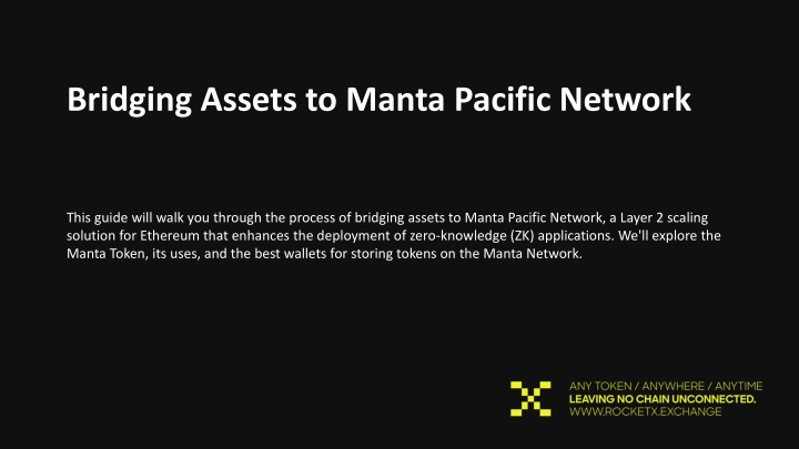 bridging assets to manta pacific network this