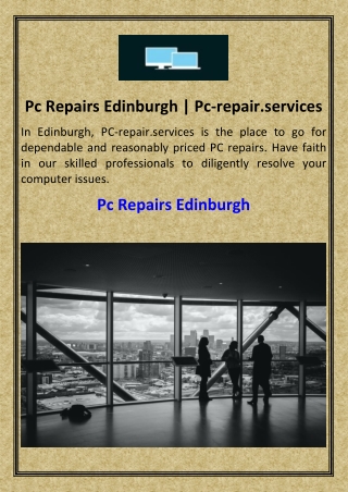 pc repairs edinburgh pc repair services