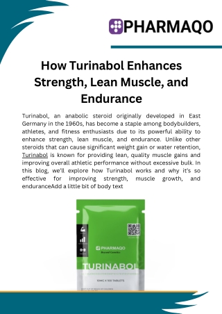 how turinabol enhances strength lean muscle