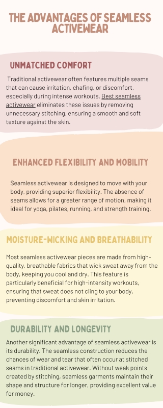 the advantages of seamless activewear