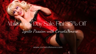 Valentine's Day Corset Sale Flat 35% Off