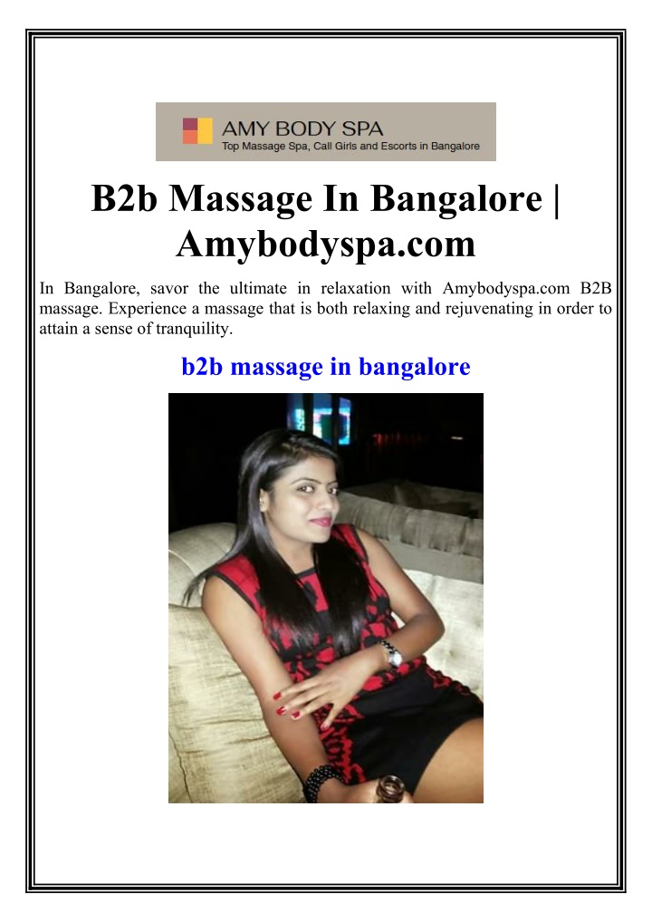 b2b massage in bangalore amybodyspa com