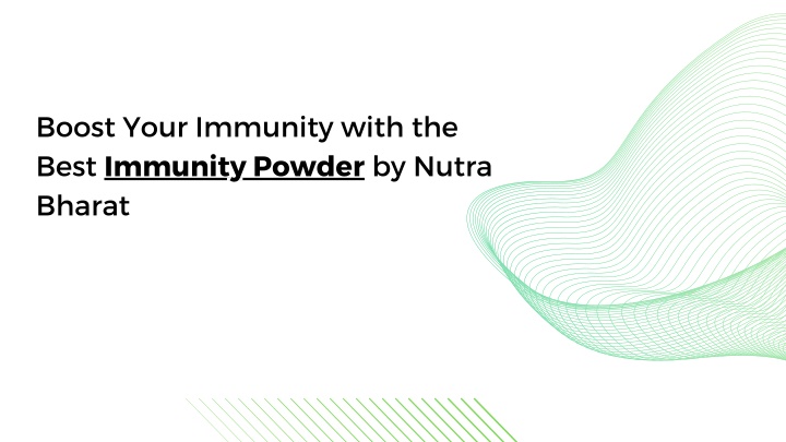 boost your immunity with the best immunity powder