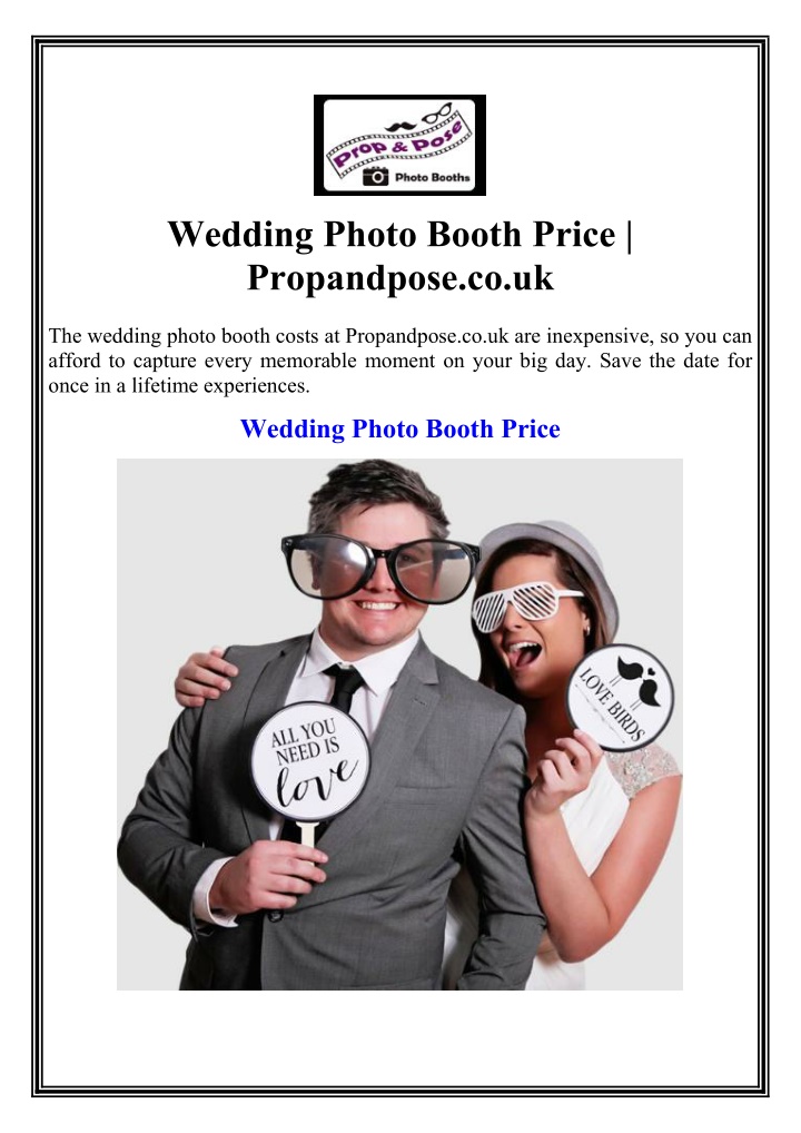 wedding photo booth price propandpose co uk