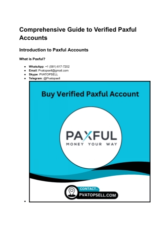 Best site ti Guide to Verified Paxful Accounts _ pvatopsell