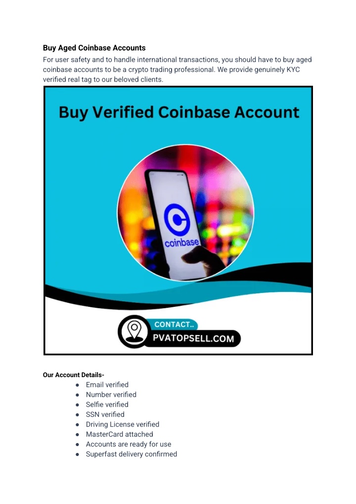 buy aged coinbase accounts for user safety