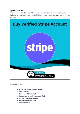 Buy Stripe Accounts in our website in 2025