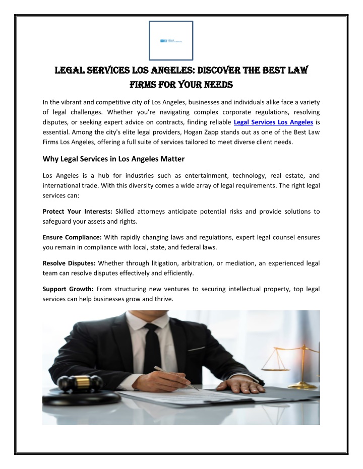 legal services los angeles discover th legal