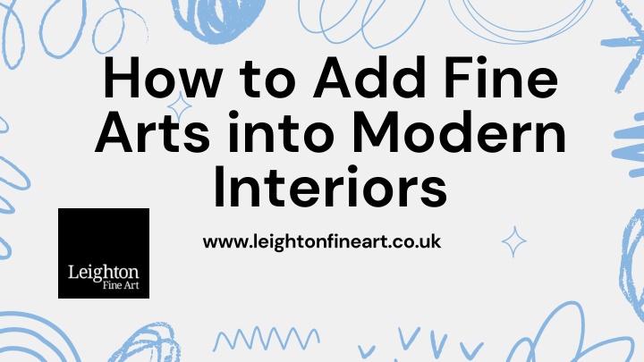 how to add fine arts into modern interiors