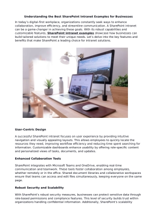 Understanding the Best SharePoint Intranet Examples for Businesses