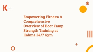 Boot camp strength training from kahma 24/7 gym for participants