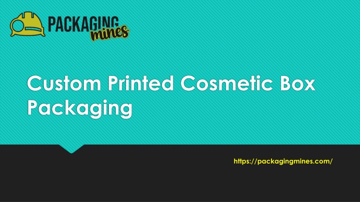 custom printed cosmetic box packaging