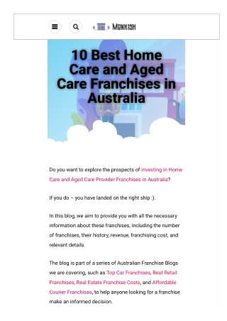 Aged care franchise