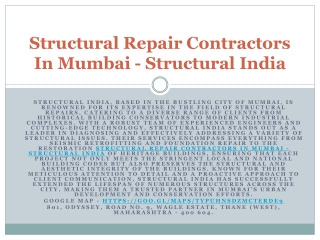 Best Structural Repairs Of Industrial Buildings - Structural India