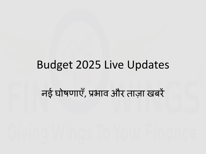 budget 2025 live updates